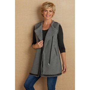 Soft Surroundings Sierra Shearling vest medium